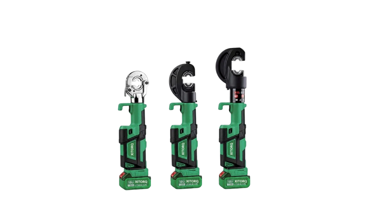 18V litij-ionski hidraulički alat za krimpanje — 60-120 kN sila, za 10-400 mm² Cu/Al kabelske stezaljke